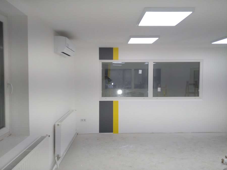 Belső festés, irodák és zajvédő folyosók kialakítása | Verarbeiten Pausits Kft.